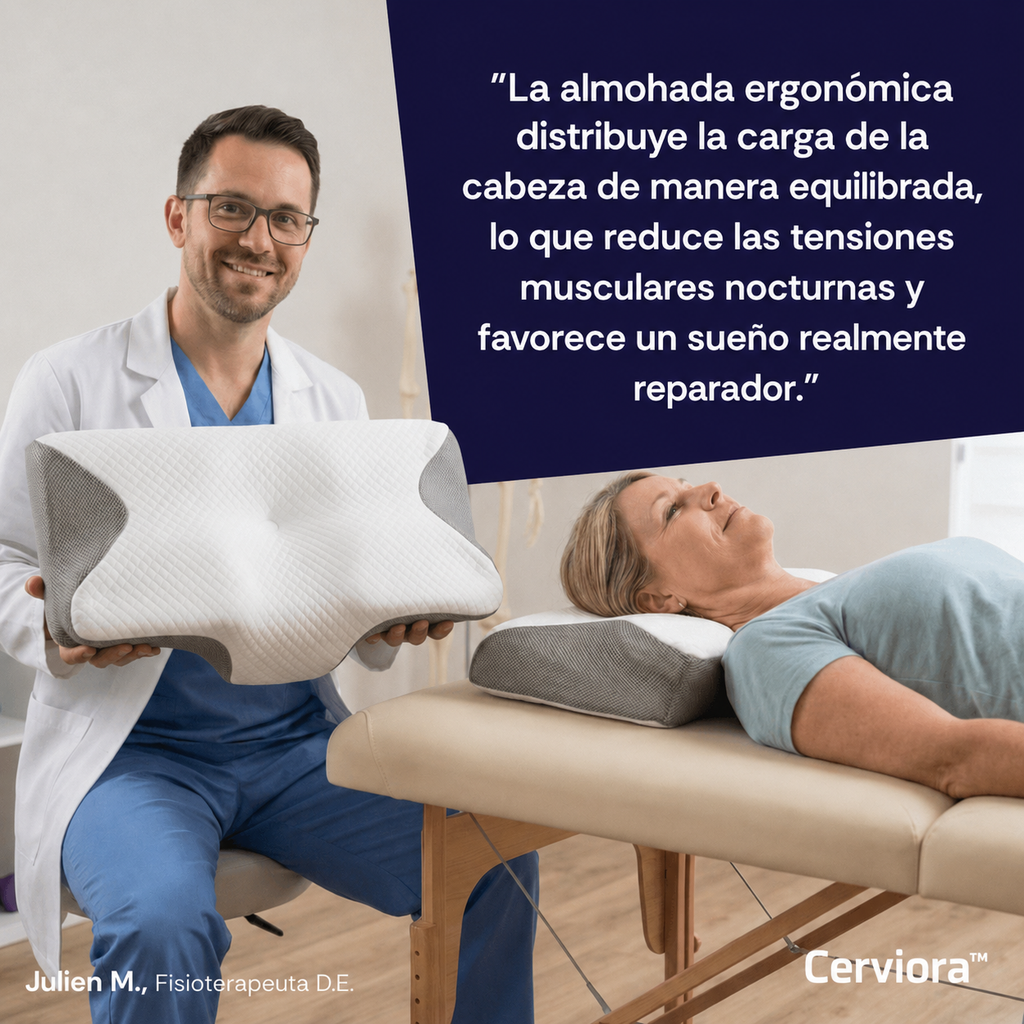 Cerviora™ | Almohada Cervical Ergonómica Original