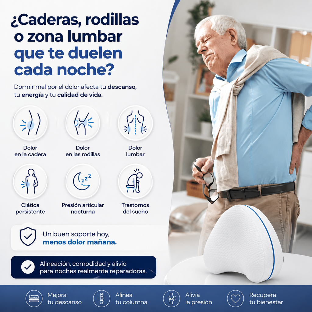 Almohada relajante ortopédica piernas